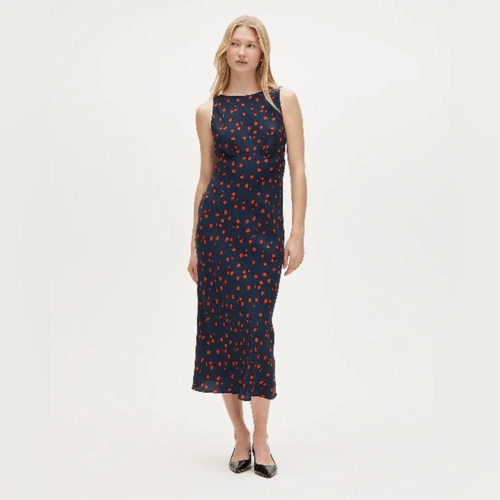 J.Crew Bias-cut slip dress in cherry print CS927